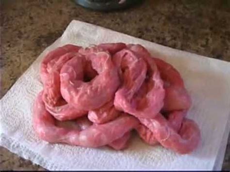 plastic bag fake intestines|how to make a false intestine.